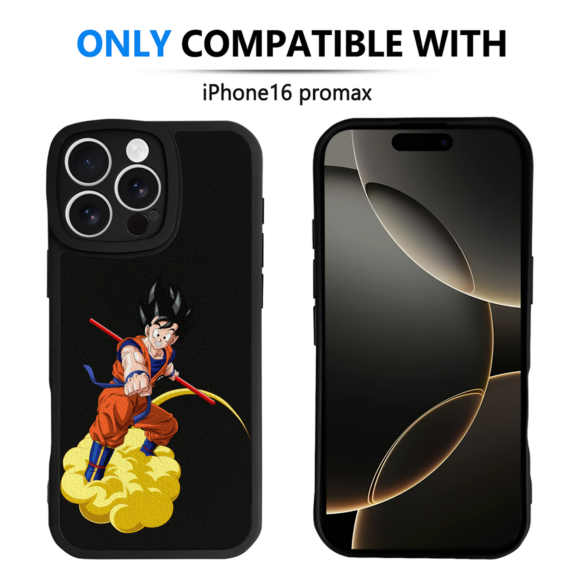 （画像用） ドラゴンボール 孫 悟飯（そんごはん）DRAGON BALL Son Gohan 【iPhone 16シリーズ対応】シリコンスマホケース（レザー調） 材質：シリコン
